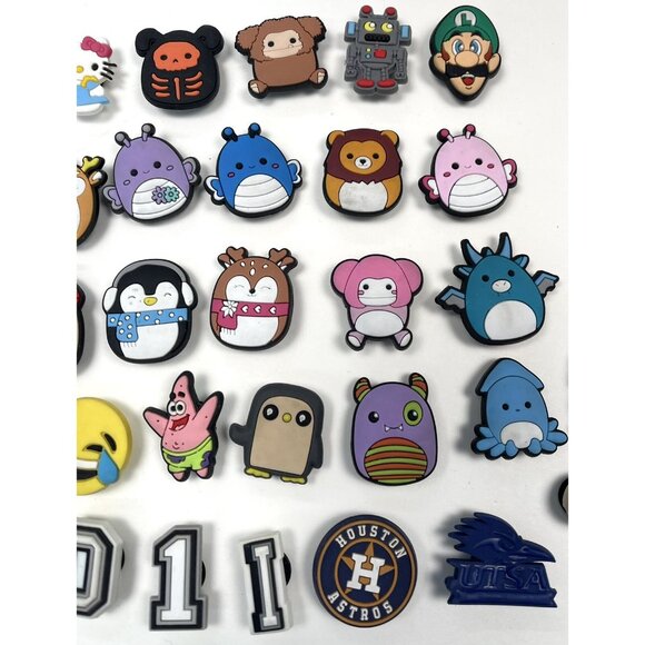 Mixed Lot 35 Various SHOE CHARMS for Crocs Clogs Accessories Decoration PVC EUC - Picture 3 of 6